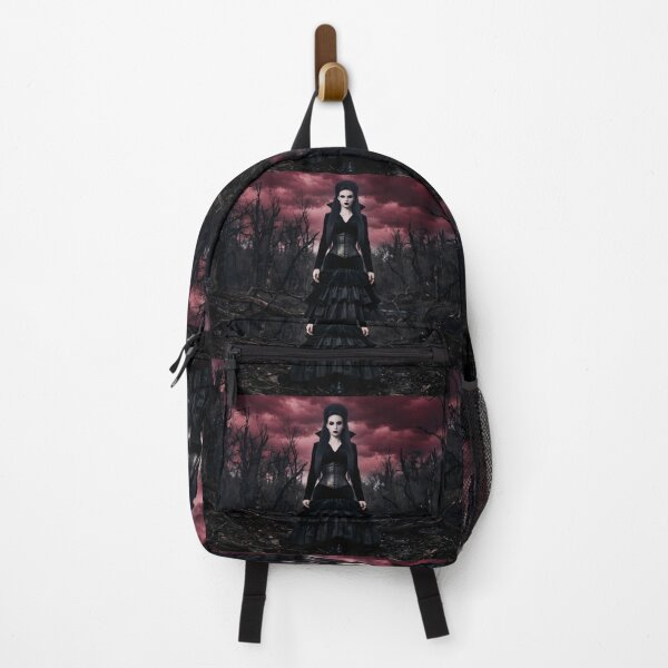Item preview, Gothic Queen in Crimson Forest Dark Art Print designed and sold by AfresStudio.