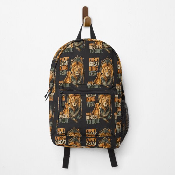 Item preview, Every Great King Was Once A Cub Who Refused To Quit Lion Quote Design designed and sold by Bennie Singh.