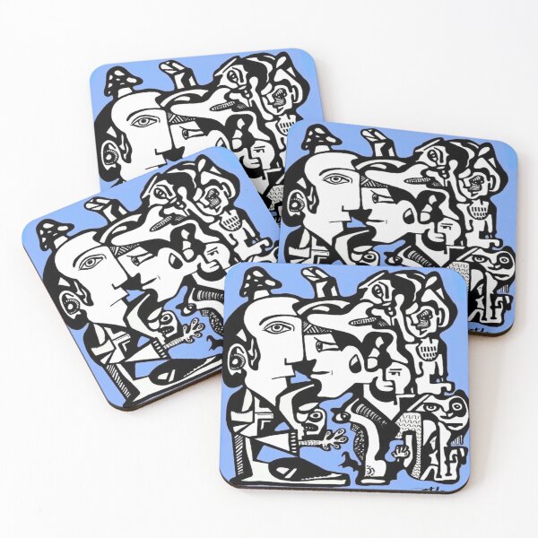 Item preview, Surreal Cubist Faces designed and sold by coquelicotmendiant.