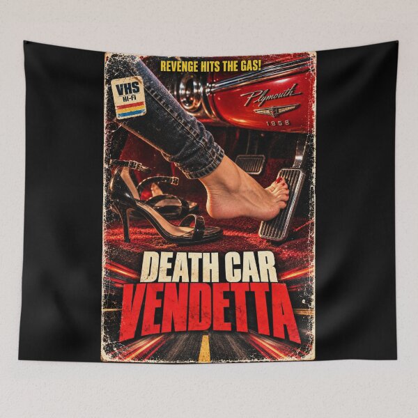 Item preview, Death Car Vendetta - Grindhouse B Movie Cult FIlm Badass Woman Driver designed and sold by FilMate.