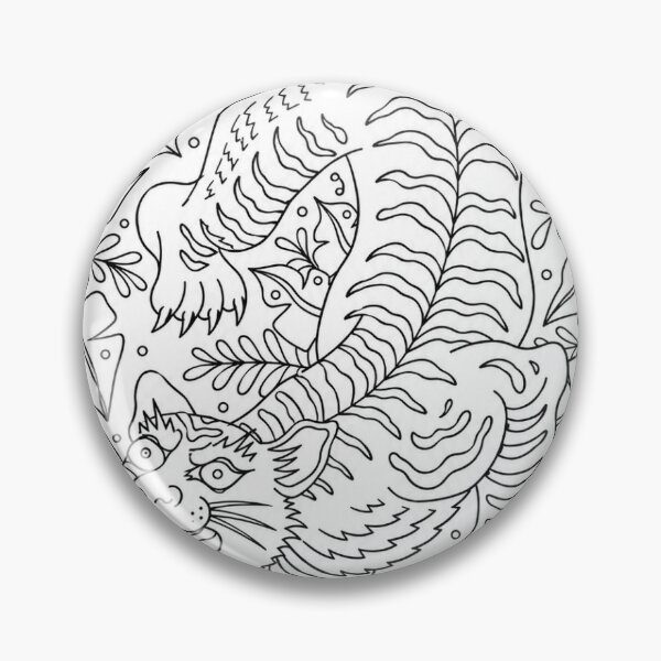 Item preview, Jungle tiger (line only) designed and sold by Veyna-Brooks.