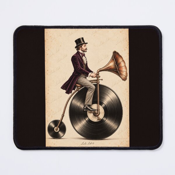 Item preview, I Am Music - vinyl bicycle poster designed and sold by LuluLeb.