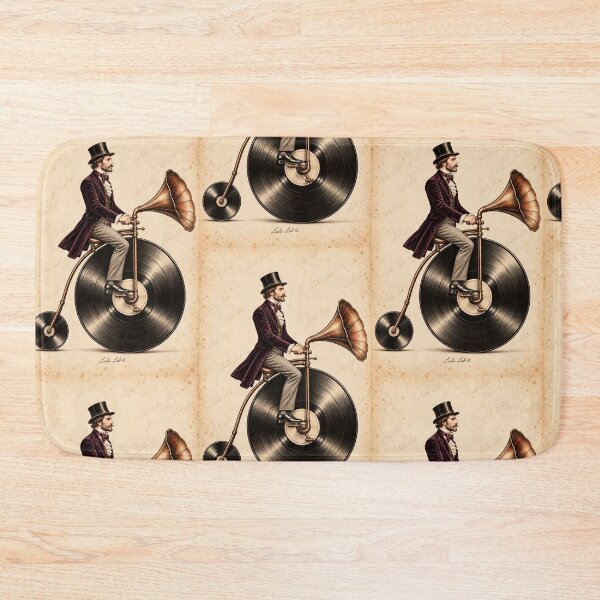 Item preview, I Am Music - vinyl bicycle poster designed and sold by LuluLeb.