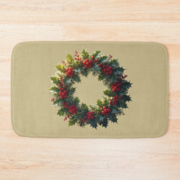 Item preview, Wreath With Seasonal Woodland Red-Colored Dupes designed and sold by taiche.