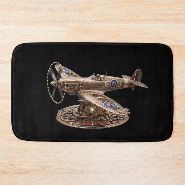 Artikelvorschau, Steampunk Spitfire Mechanisches Kampfflugzeug entworfen und verkauft von ArtworkNorth.