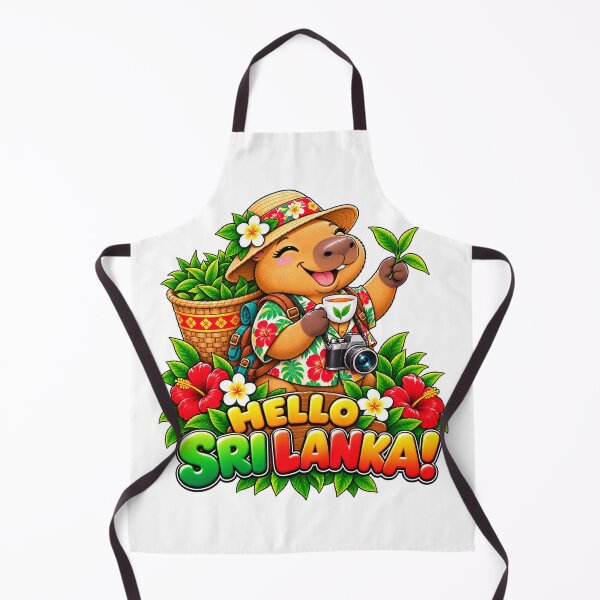 Item preview, Cute Sri Lanka Capybara – Ceylon Tea Tropical Adventure designed and sold by CapybaraTravels.