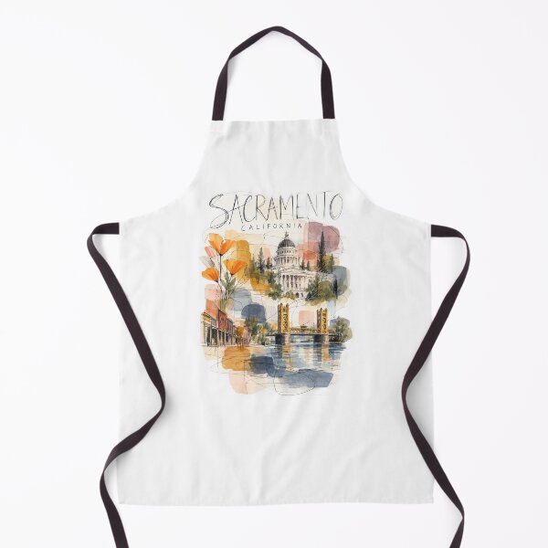 Item preview, Sacramento California — Capitol and Tower Bridge designed and sold by Russell Thorne.