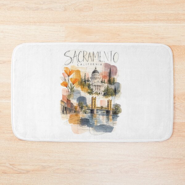 Item preview, Sacramento California — Capitol and Tower Bridge designed and sold by Russell Thorne.