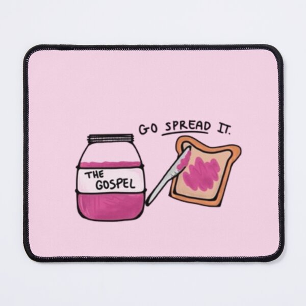 Item preview, Go Spread It The Gospel Jam Toast – Cute Christian Illustration Design designed and sold by EatPrayLive.