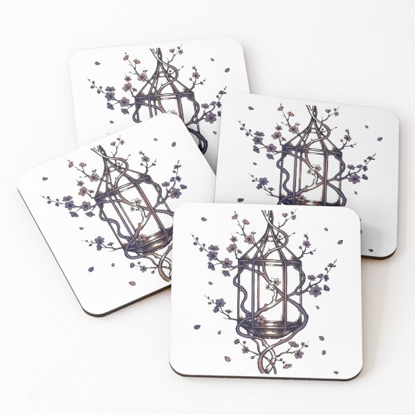 Item preview, Sakura Lantern Silhouette (Dark) designed and sold by LunaGlow Studio.