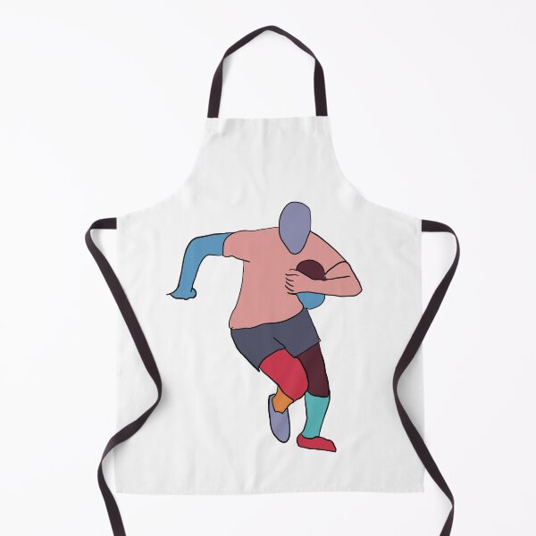 Item preview, Pink & Blue Rugby Player - Abstract Sports Figure Art designed and sold by iampaulmorris.
