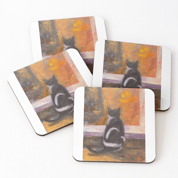Item preview, Cat looking through the door designed and sold by ShellyDu.