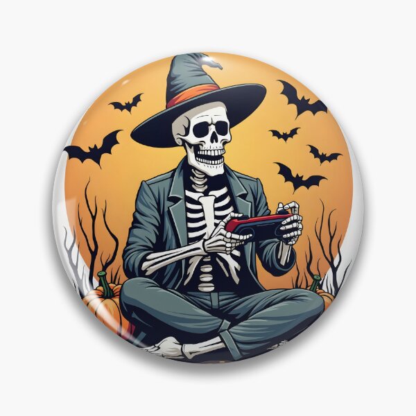 Item preview, Skeleton Playing Video Games designed and sold by MilaPrintify.