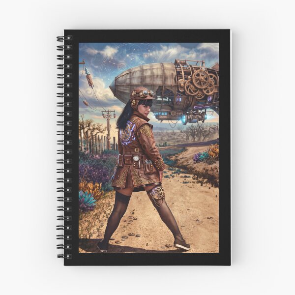 Artikelvorschau, Steampunk-Luftschiff-Pilotin entworfen und verkauft von ArtworkNorth.
