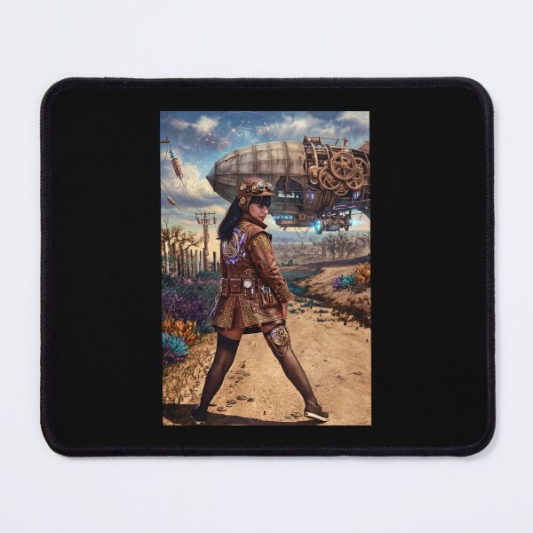 Item preview, Steampunk Airship Aviator Woman designed and sold by ArtworkNorth.