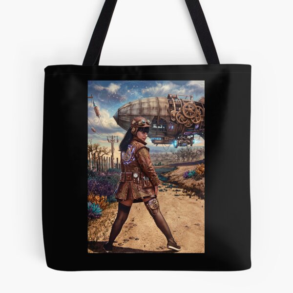 Item preview, Steampunk Airship Aviator Woman  designed and sold by ArtworkNorth.