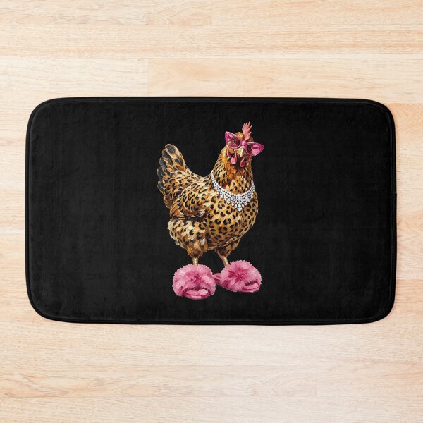 Item preview, Glam Leopard Chicken in Pink Glasses and Heels designed and sold by Glow-Paw-Studio.
