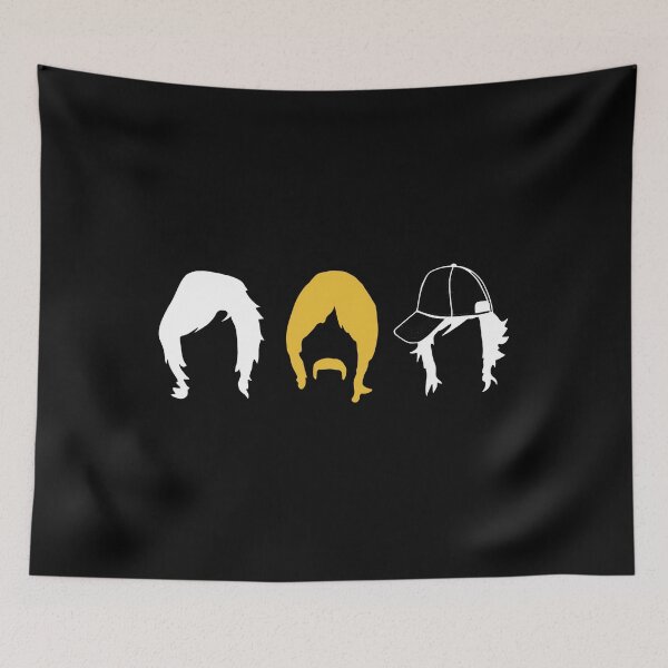Item preview, Blink 182 Three Men Hair And Mustache Silhouettes designed and sold by DeanRoseArt.