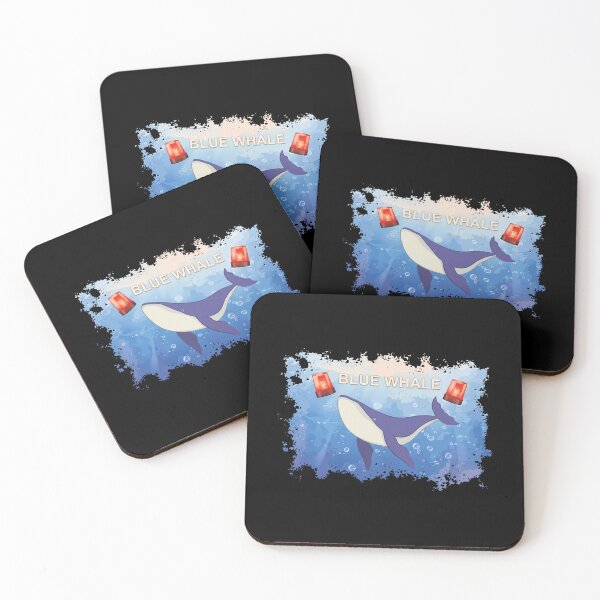 Item preview, Blue Whale Swimming With Red Siren Lights designed and sold by DeanRoseArt.