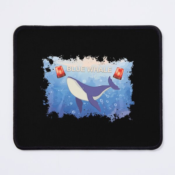 Item preview, Blue Whale Swimming With Red Siren Lights designed and sold by DeanRoseArt.
