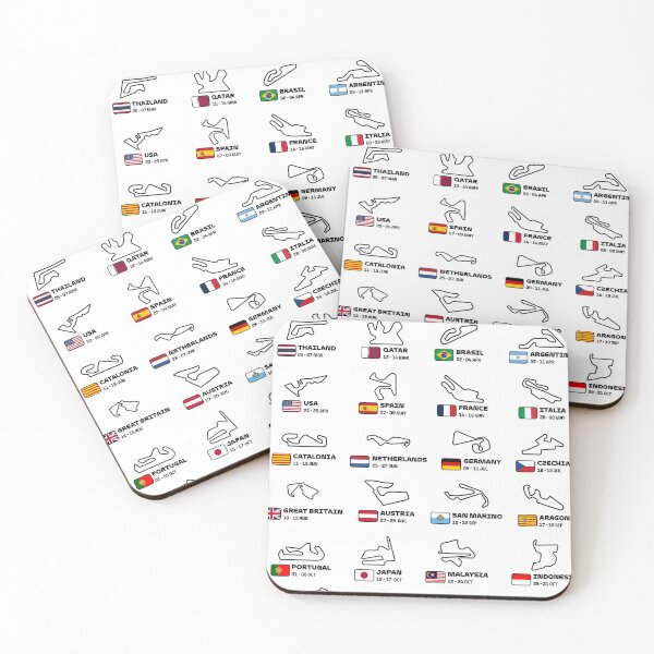 Item preview, MotoGP 2027 Season Circuits – Full Track Map Calendar Design designed and sold by Stotee.