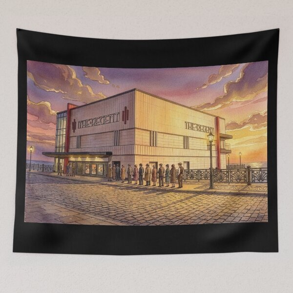 Item preview, Regent Cinema at Sunset, Redcar designed and sold by ArtworkNorth.