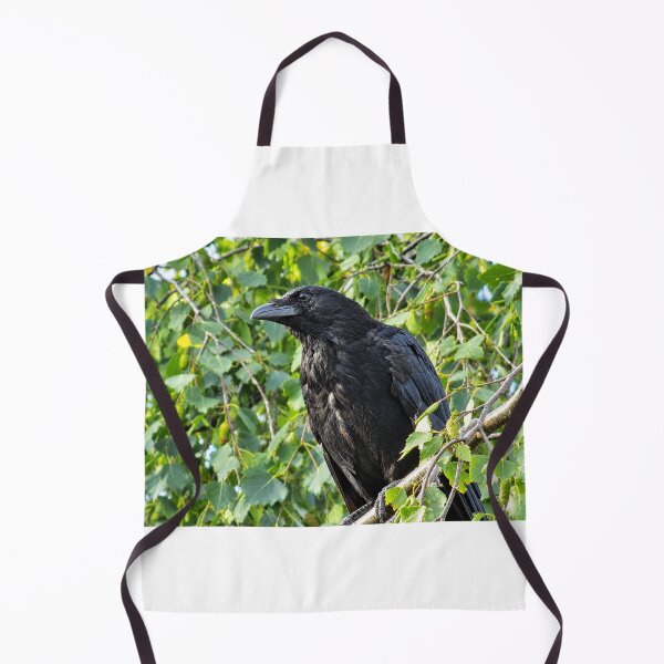 Item preview, The Watchful Raven in Birch Foliage designed and sold by Astute-Artio-Photography.