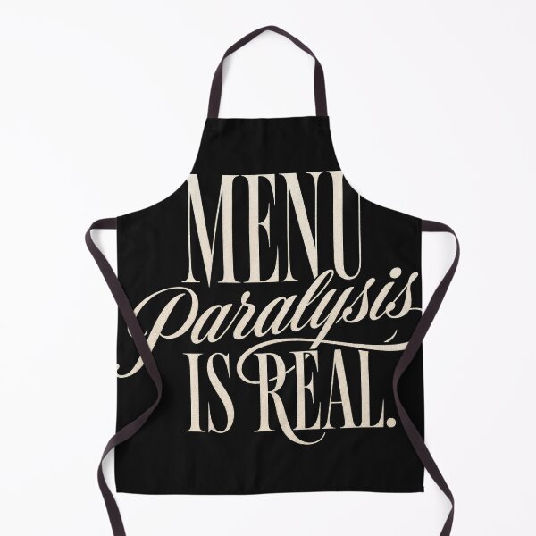 Item preview, Menu Paralysis Is Real | Introvert Humor Typography Design designed and sold by Per My Last Nerve Studio.