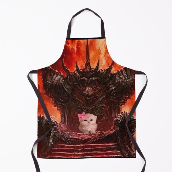 Item preview, Cute Kitten on Demon Throne designed and sold by Chonk Borris.