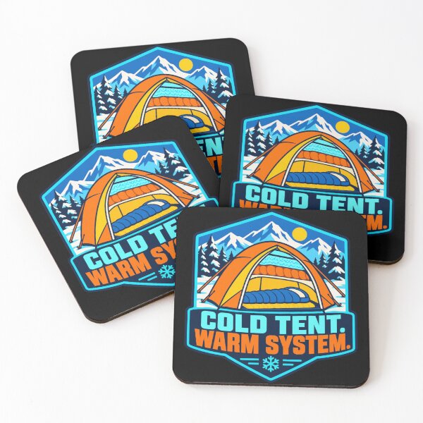 Item preview, Cold Tent Warm System Winter Camping Humor designed and sold by DreamLayerStudio.