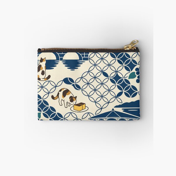 Item preview, Nagasaki Cats Japanese Shippo Pattern designed and sold by DAYAMA Japan.
