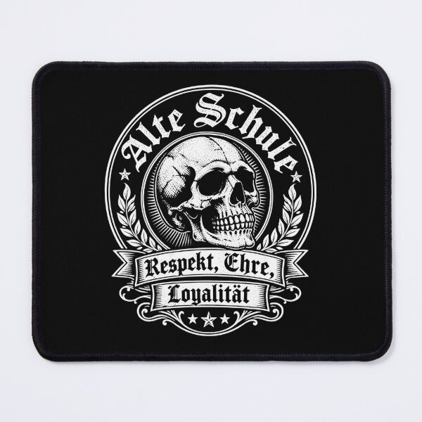 Item preview, Old school respect honor loyalty skull designed and sold by Loona97.