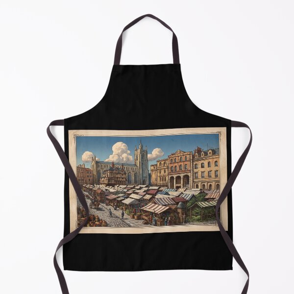 Item preview, Norwich Market Place, Historic Norfolk Illustration designed and sold by ArtworkNorth.