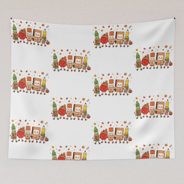 Item preview, Autumn Teacher Pencil Apple Crayon Cozy Classroom designed and sold by Glow-Paw-Studio.