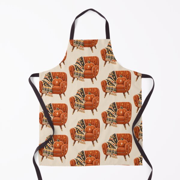 Item preview, Retro Cozy Halloween Pumpkin Armchair designed and sold by AliAltinelArt.