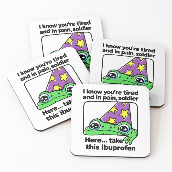 Item preview, I Know You're Tired Frog Ibuprofen Pain Relief Humor designed and sold by ViniBall.