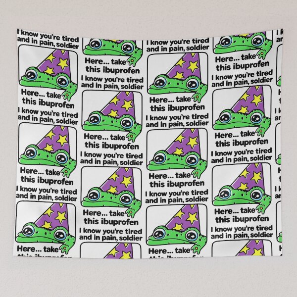 Item preview, I Know You're Tired Frog Ibuprofen Pain Relief Humor designed and sold by ViniBall.