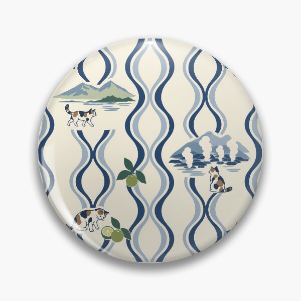 Item preview, Oita Calico Cats Japanese Tatewaku Pattern designed and sold by DAYAMA Japan.