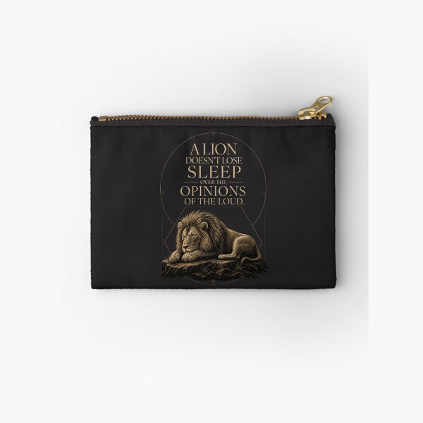 Item preview, A Lion Doesn't Lose Sleep Over The Opinions Of The Loud - Minimalist Stoic Entrepreneur Quote Minimalist Lion Art designed and sold by Bennie Singh.