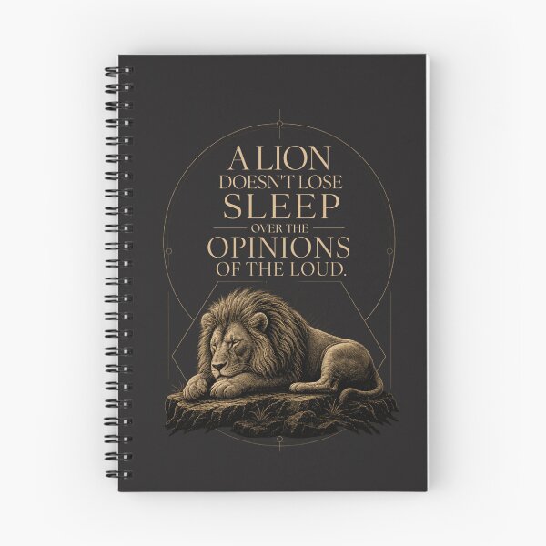 Item preview, A Lion Doesn't Lose Sleep Over The Opinions Of The Loud - Minimalist Stoic Entrepreneur Quote Minimalist Lion Art designed and sold by Bennie Singh.