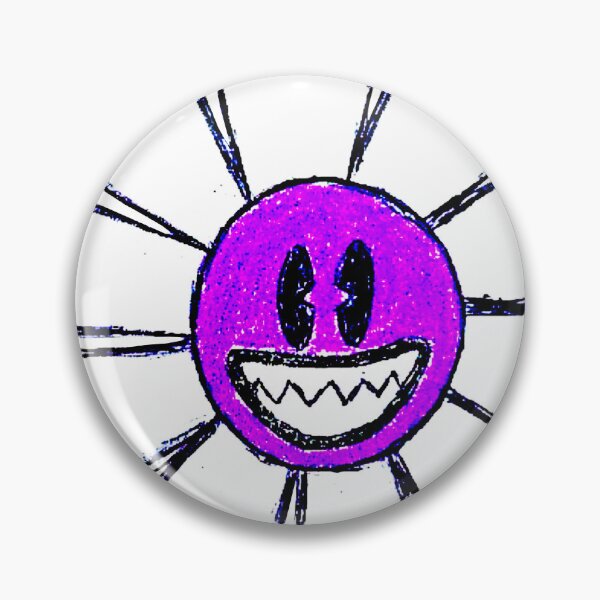 Item preview, Smiley purple face daisy  designed and sold by ZacUltravanhu.