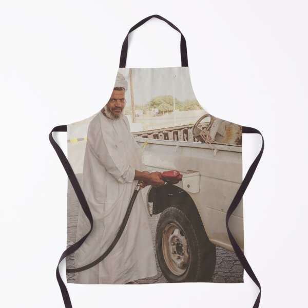 Item preview, Man in Oman filling up car at gas station designed and sold by Photopat.