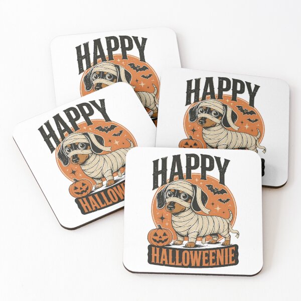 Item preview, Happy Halloweenie Mummy Dachshund Vintage Halloween designed and sold by Jack n' Sally's.
