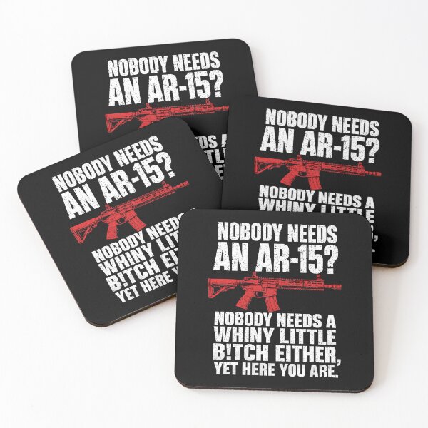 Item preview, Nobody Needs an AR-15 Gun Rights Humor designed and sold by ViniBall.