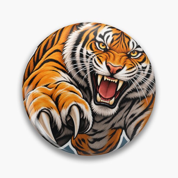 Item preview, ? Fierce Tiger Claw Attack – Roaring Tiger Sticker designed and sold by Solanki65.