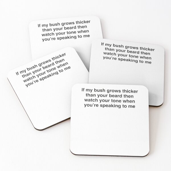 Item preview, Bush Joke Beard Humor Funny Quote for Men designed and sold by ostenlee.