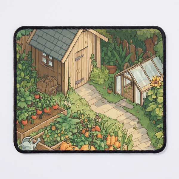 Item preview, Cozy Pixel Garden Patch | Cute Retro Gardening Art designed and sold by Pixel8Prints.