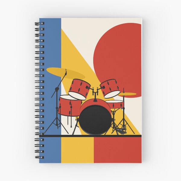 Item preview, Drum Set Art Print, Bauhaus Music Print, Drummer Gift, Mid Century Modern Art, Jazz Drum Decor, Music Room Print, Geometric Music Art designed and sold by Studio pod Burom.