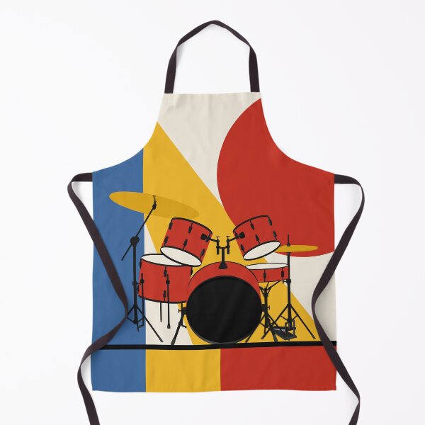 Item preview, Drum Set Art Print, Bauhaus Music Print, Drummer Gift, Mid Century Modern Art, Jazz Drum Decor, Music Room Print, Geometric Music Art designed and sold by Studio pod Burom.