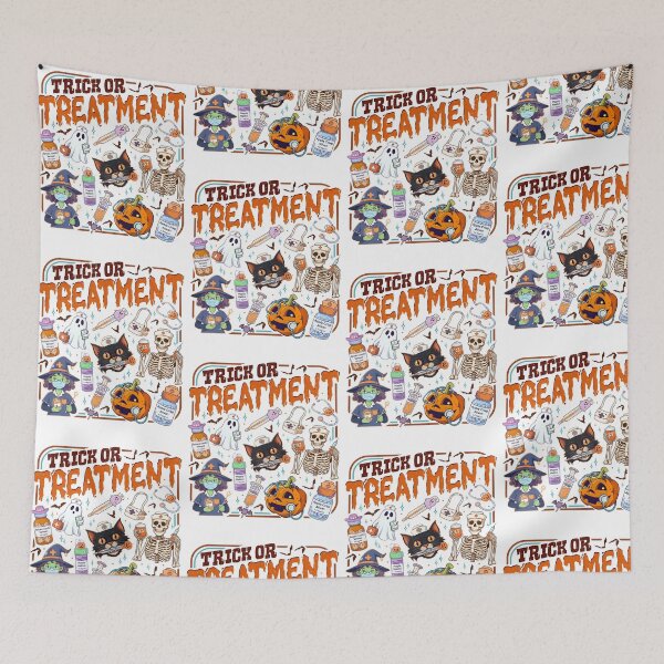 Item preview, Trick or Treatment Halloween Nurse Medical Horror designed and sold by OddPopARt.